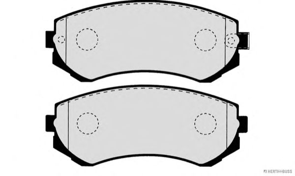 Комплект тормозных колодок, дисковый тормоз J3601060
