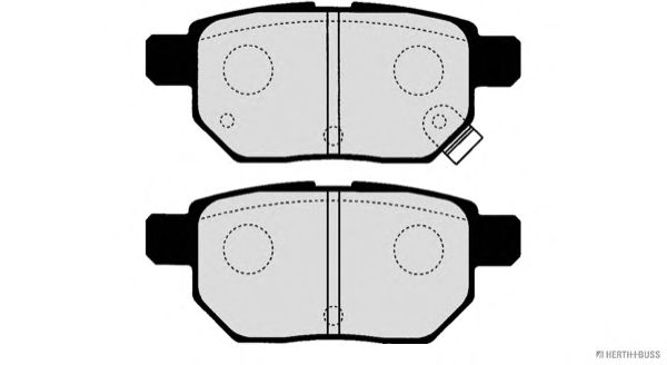 Комплект тормозных колодок, дисковый тормоз J3612033