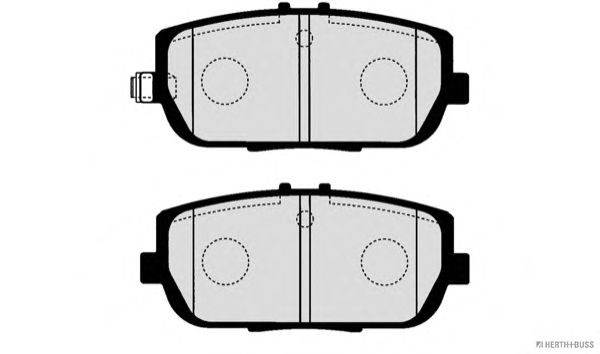 Комплект тормозных колодок, дисковый тормоз J3613020