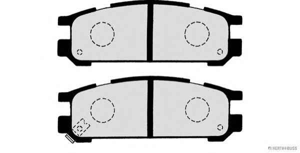 Комплект тормозных колодок, дисковый тормоз J3617001