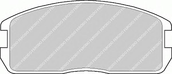 Комплект тормозных колодок, дисковый тормоз FDB357