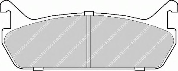 Комплект тормозных колодок, дисковый тормоз FDB654