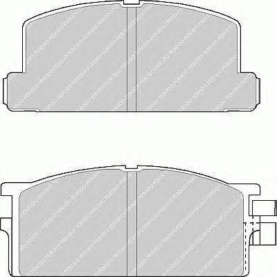 Комплект тормозных колодок, дисковый тормоз FVR295