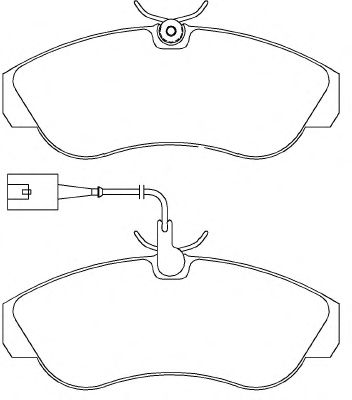 Комплект тормозных колодок, дисковый тормоз P 23 084