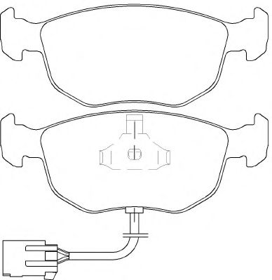 Комплект тормозных колодок, дисковый тормоз P 24 035