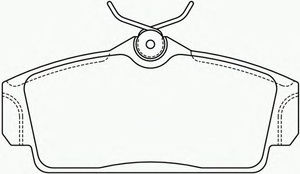 Комплект тормозных колодок, дисковый тормоз P 56 036