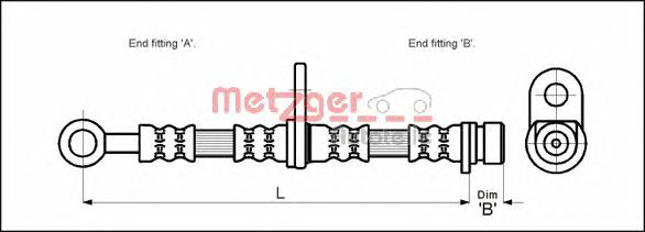 Tubo flexible de frenos 4115152