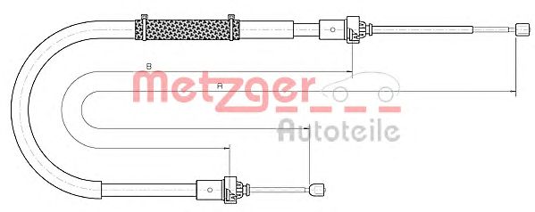 Cable, parking brake 10.6895