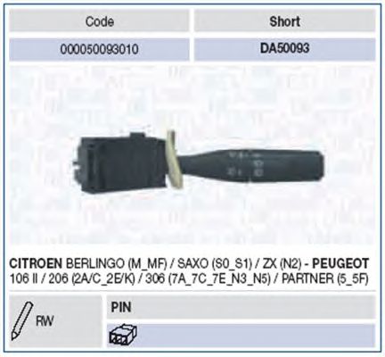 Steering Column Switch 000050093010