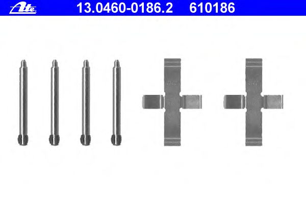 Комплектующие, колодки дискового тормоза 13.0460-0186.2