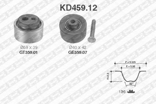 Kit de distribution KD459.12