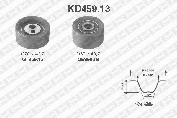 Kit de distribution KD459.13