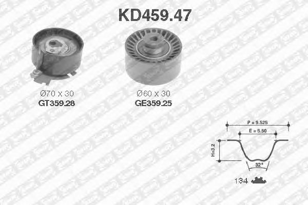 Timing Belt Kit KD459.47