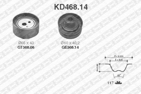 Kit de distribution KD468.14
