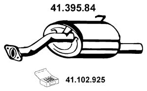 Глушитель выхлопных газов конечный 41.395.84