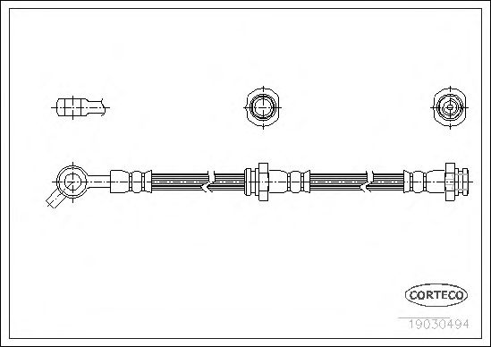 Tubo flexible de frenos 19030494