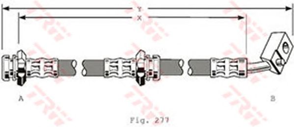 Tubo flexible de frenos PHD159