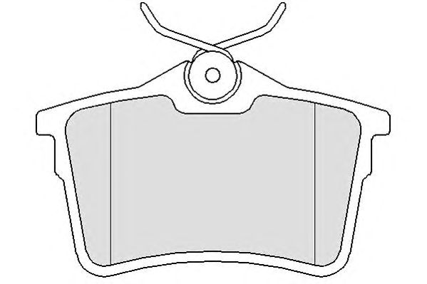 Комплект тормозных колодок, дисковый тормоз BP1635