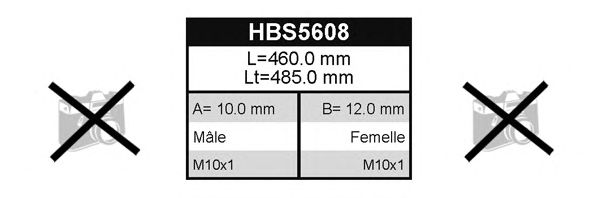 Тормозной шланг BFH5608