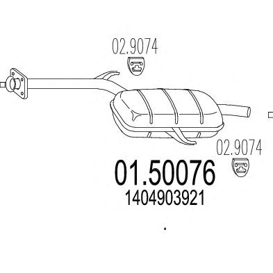 Middle Silencer 01.50076