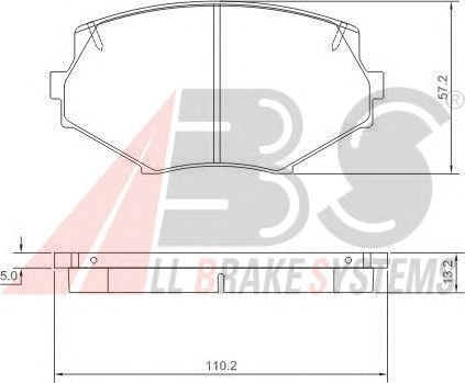 Brake Pad Set, disc brake 36889