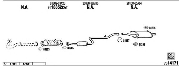 Exhaust System NI80427