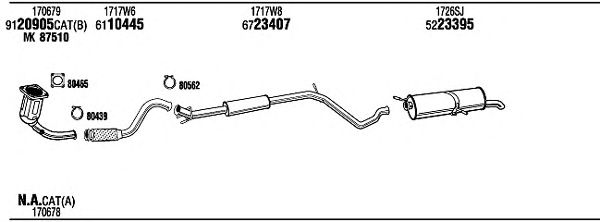 Exhaust System PEH17990