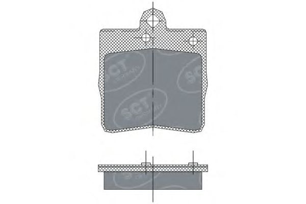 Комплект тормозных колодок, дисковый тормоз SP 247