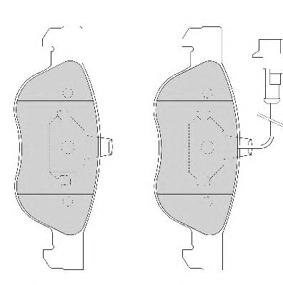 Комплект тормозных колодок, дисковый тормоз FD6655A