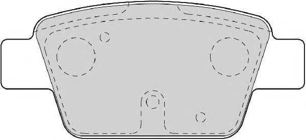 Комплект тормозных колодок, дисковый тормоз FD6919A
