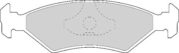 Комплект тормозных колодок, дисковый тормоз FD406A