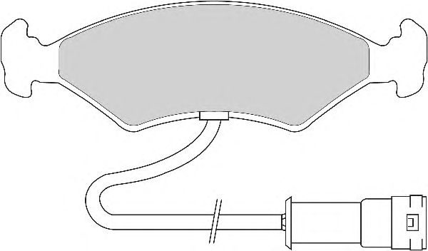 Комплект тормозных колодок, дисковый тормоз FD6428A