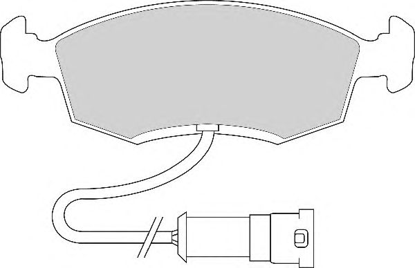 Комплект тормозных колодок, дисковый тормоз FD6107A