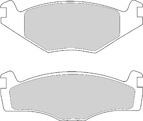 Комплект тормозных колодок, дисковый тормоз FD4154A