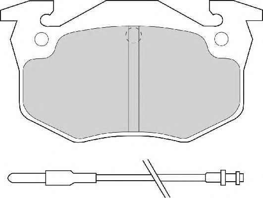 Комплект тормозных колодок, дисковый тормоз FD6065A