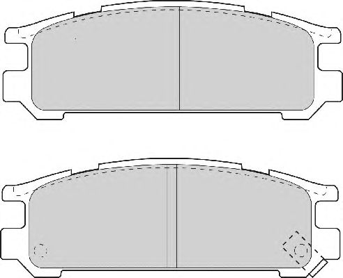 Комплект тормозных колодок, дисковый тормоз FD6708A