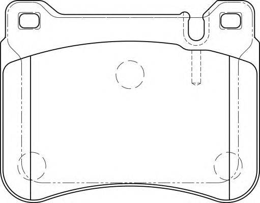 Комплект тормозных колодок, дисковый тормоз FD7258A