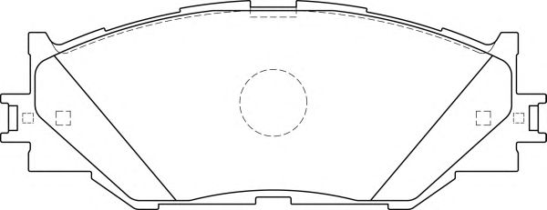 Комплект тормозных колодок, дисковый тормоз FD7579A