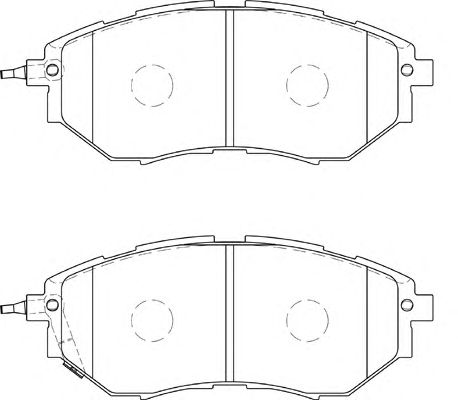 Комплект тормозных колодок, дисковый тормоз FD7307A