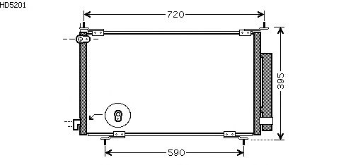Condensador, ar condicionado HD5201