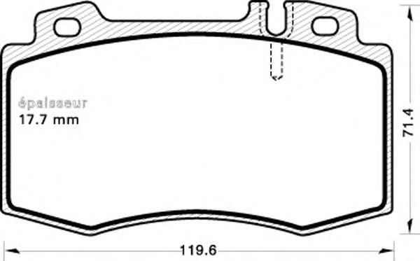 Комплект тормозных колодок, дисковый тормоз 642