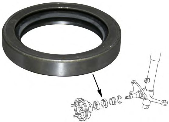 Shaft Seal, wheel bearing 1642000106