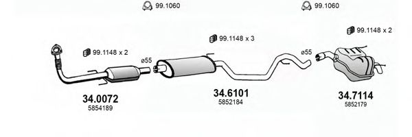 Exhaust System ART3565