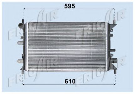 Radiator, engine cooling 0105.2035