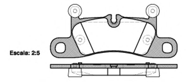 Brake Pad Set, disc brake P12793.10