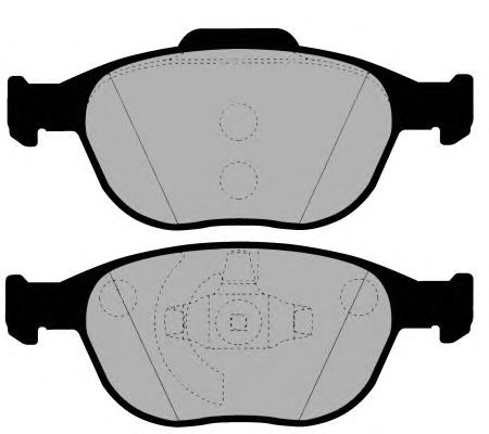 Комплект тормозных колодок, дисковый тормоз PA1426
