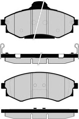 Комплект тормозных колодок, дисковый тормоз PA1522