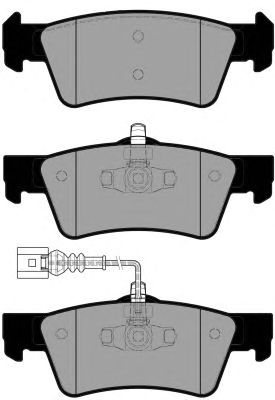 Комплект тормозных колодок, дисковый тормоз PA1863