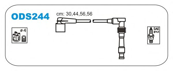 Комплект проводов зажигания ODS244