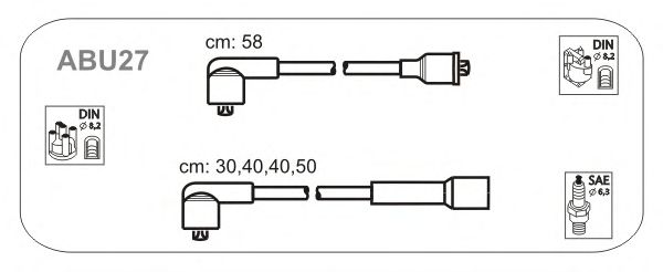 Комплект проводов зажигания ABU27